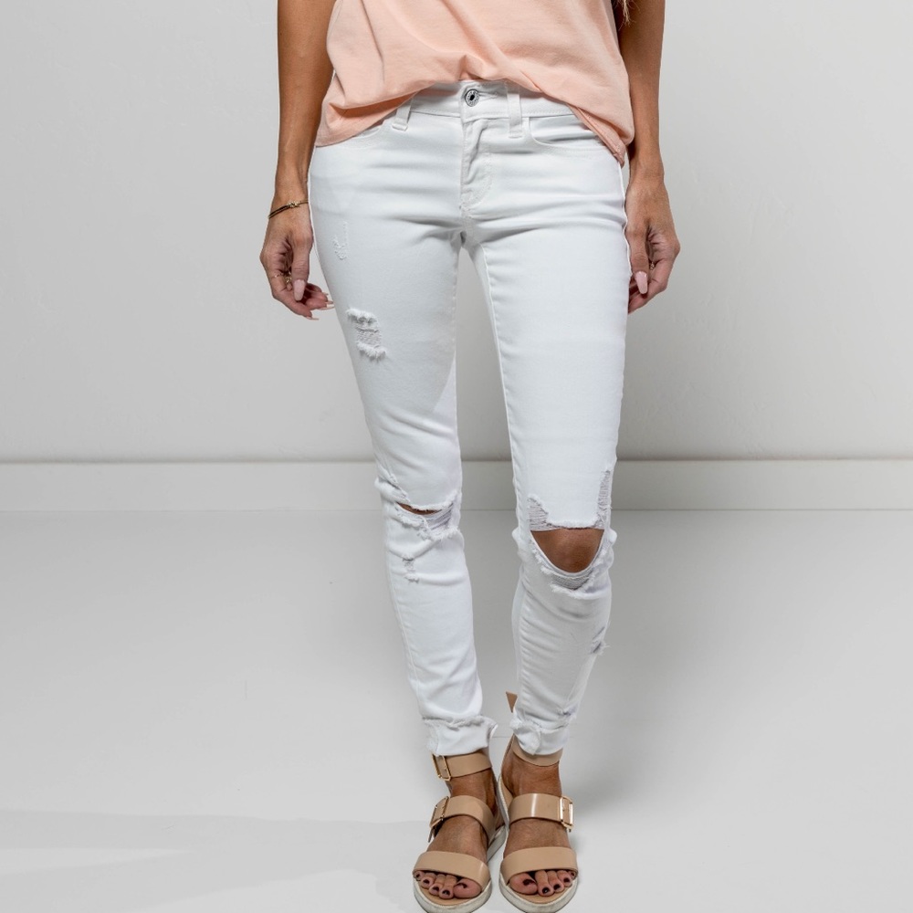 White Destroyed Denim Stevie Hender